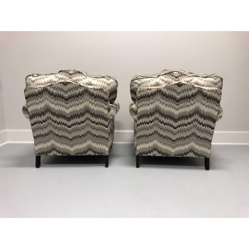 American CHARLES STEWART Transitional Style Club Chairs - Pair
