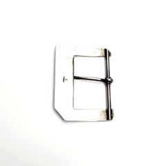 Vintage Charles Thomae Sterling Silver Belt Buckle
