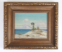 Vintage Charles Worden Bethell California Coastal Landscape Painting