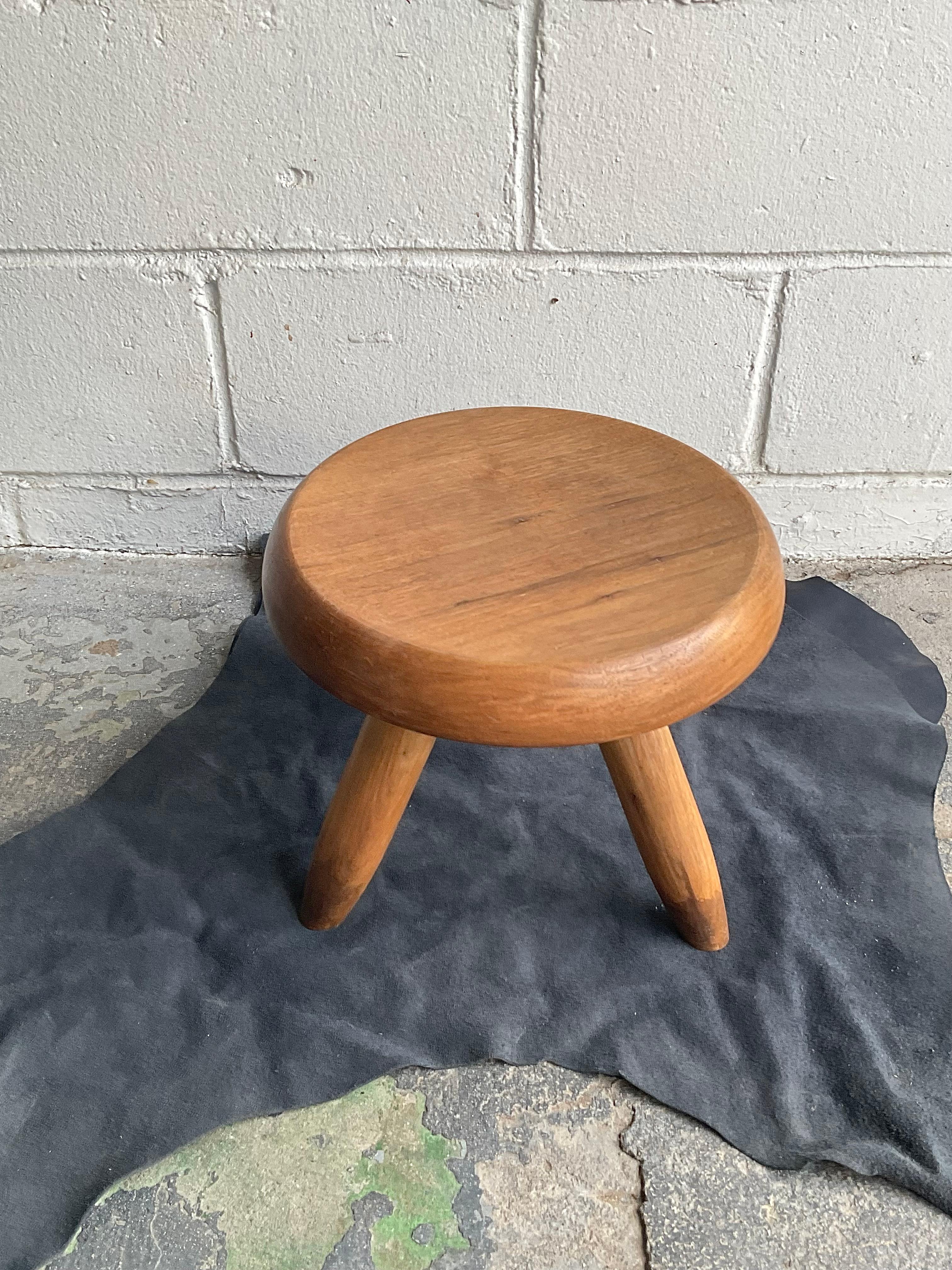 Vintage Charlotte Perriand ‘Berger’ Low Stool, 1950s For Sale 5