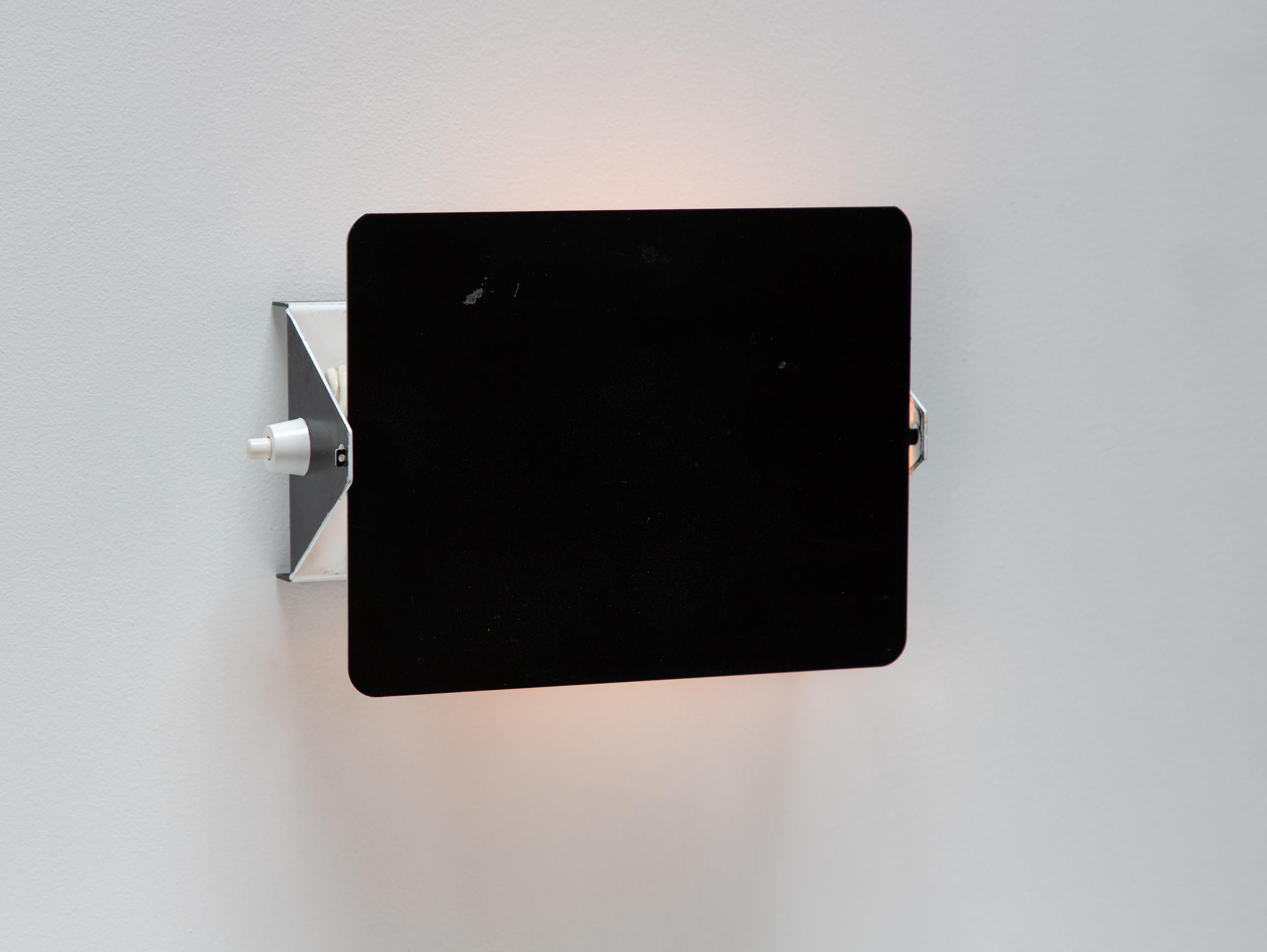 Vintage Charlotte Perriand Les Arcs CP1 Wall Light or Sconces - Black For Sale 3