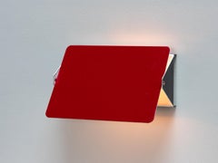Vintage Charlotte Perriand Les Arcs CP1 Wall Light or Sconces - Crimson Red