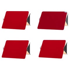 Appliques murales ou appliques vintage Charlotte Perriand Les Arcs CP1 rouge cramoisi