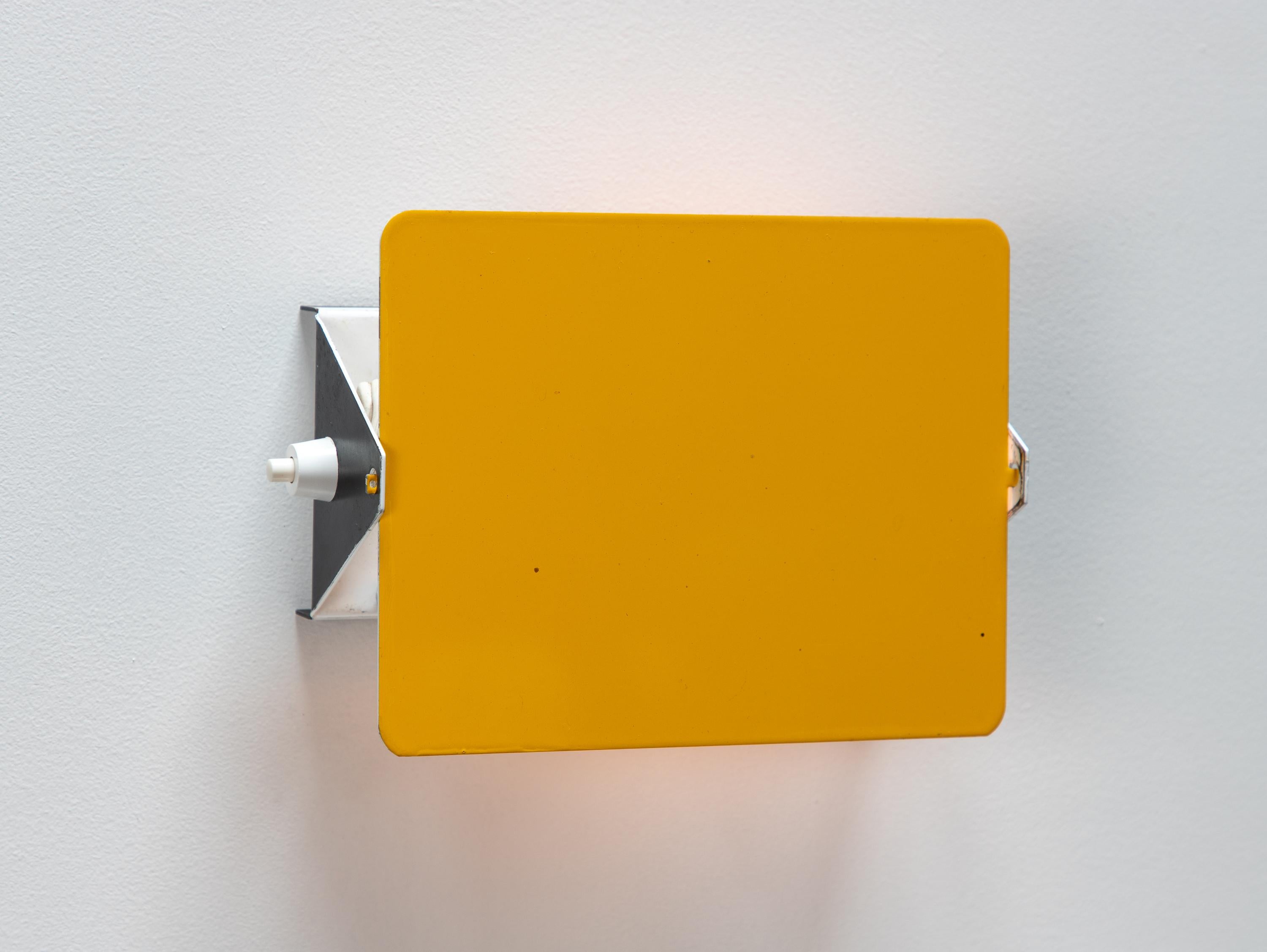 Mid-Century Modern Vintage Charlotte Perriand Les Arcs CP1 Wall Light or Sconces - Yellow  For Sale