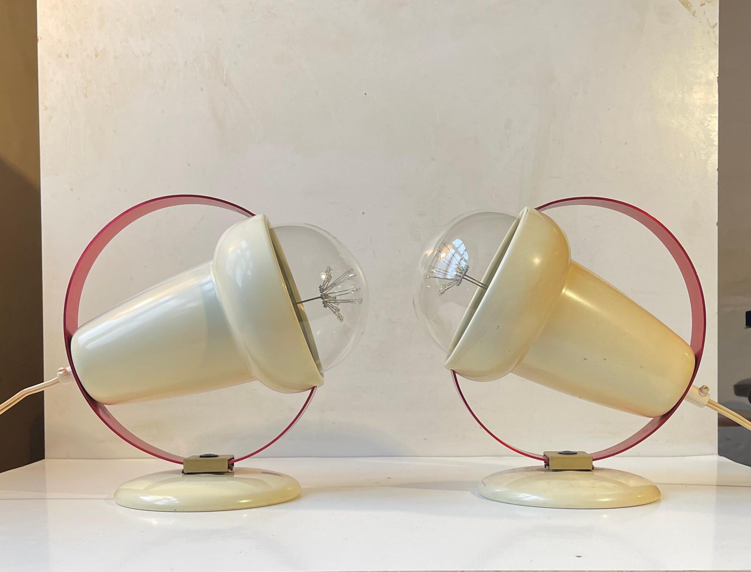 Olandese Applique vintage Charlotte Perriand Saturn per Philips, anni '60 in vendita