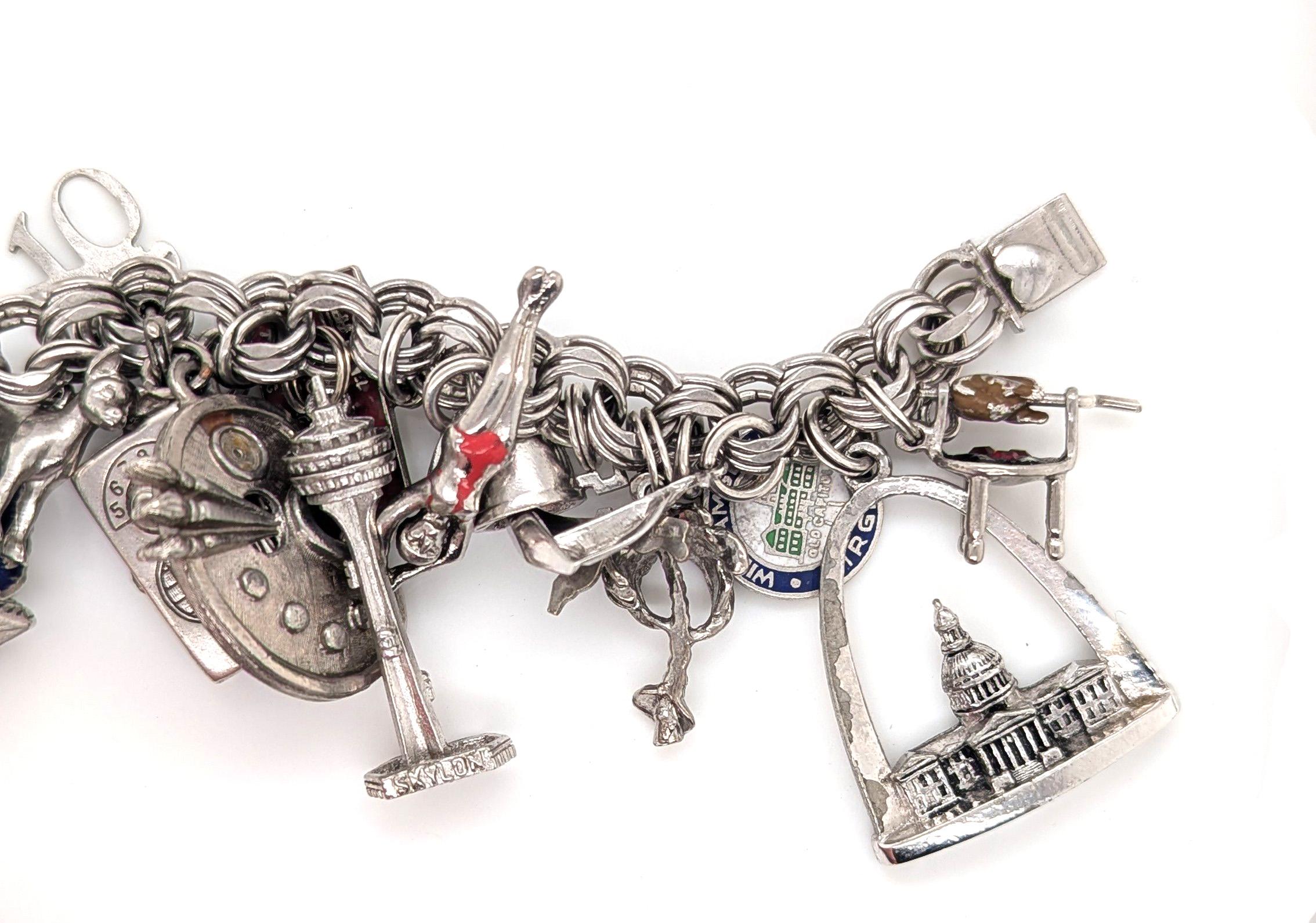 Bracciale charme vintage in argento sterling Elco Ohio Michigan Indiana Niagra



Quasi 3 once d'argento

Caratteristiche 31 charme

I charms includono Michigan, Indiana, Florida, Ohio, Pennsylvania, souvenir di viaggio, interessi e hobby

Il