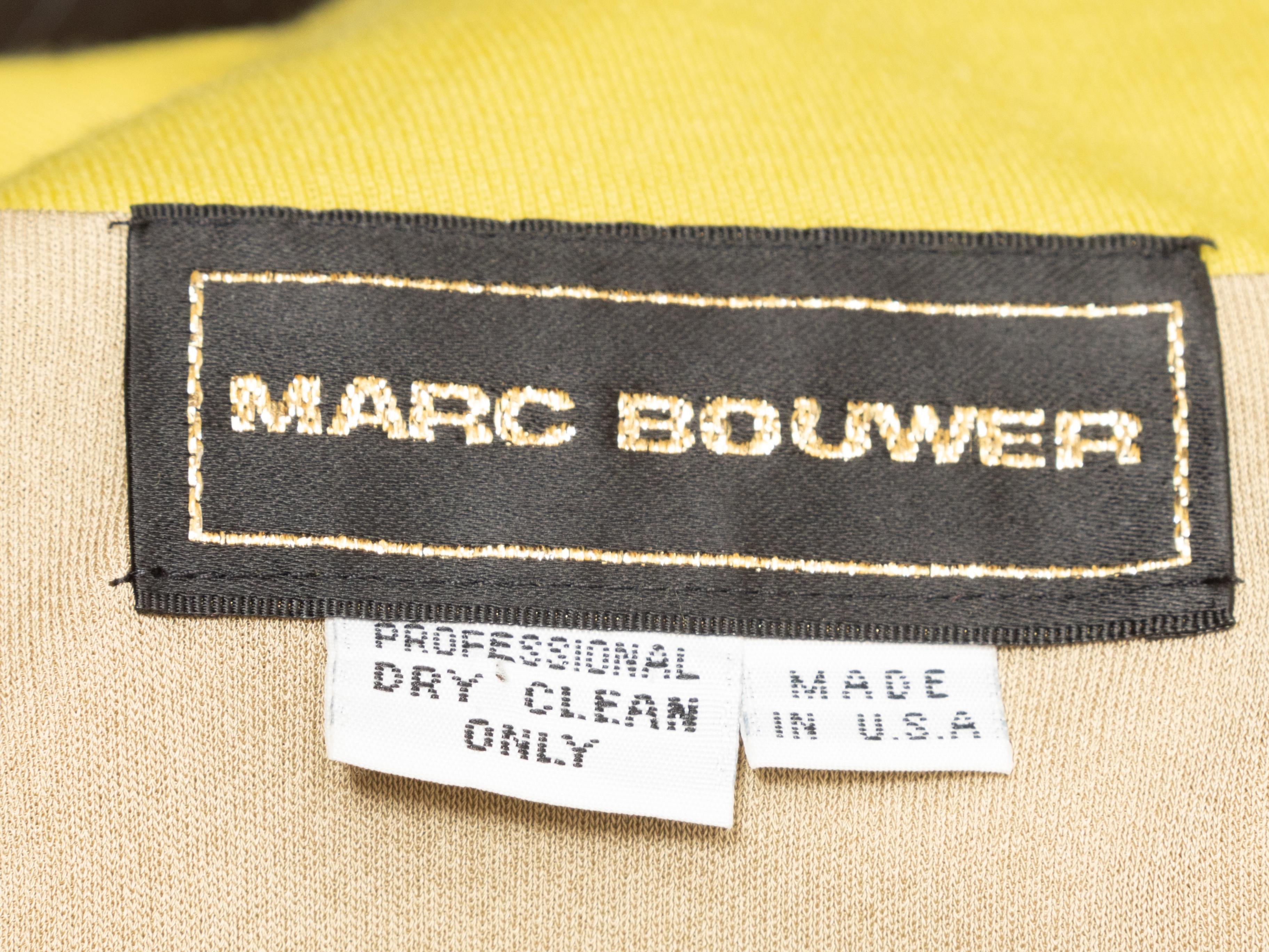 Vintage Chartreuse Marc Bouwer Long Sleeve Top For Sale 1
