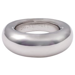 Vintage Chaumet 18k Weißgold Anneau Dome Ring