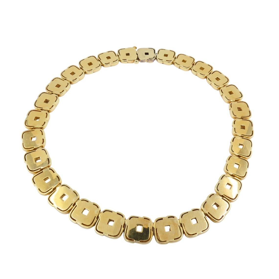 Collana Chaumet d'epoca con collare in oro 18k A Link in vendita 1