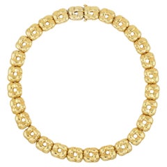 Vintage Chaumet Collar Necklace 18k Gold Link Necklace