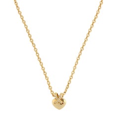 Vintage Chaumet Liens Heart X Necklace in Yellow Gold
