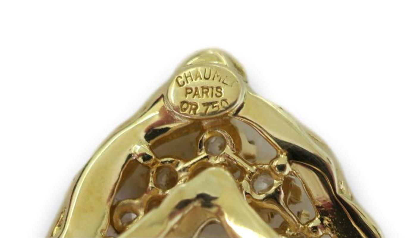 Women's or Men's Vintage Chaumet Paris Diamond and Gold Statement Ring