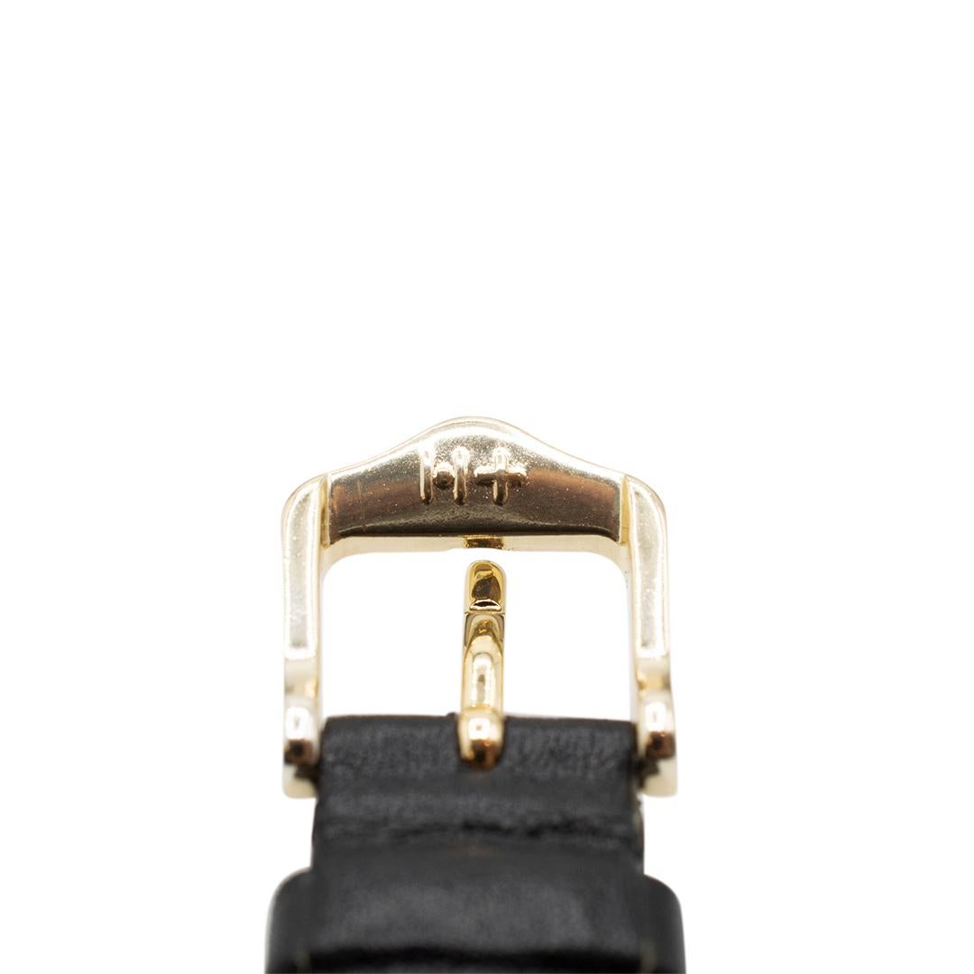 Round Cut Vintage Chaumet Paris Ladies 18k Yellow Gold Diamond Watch