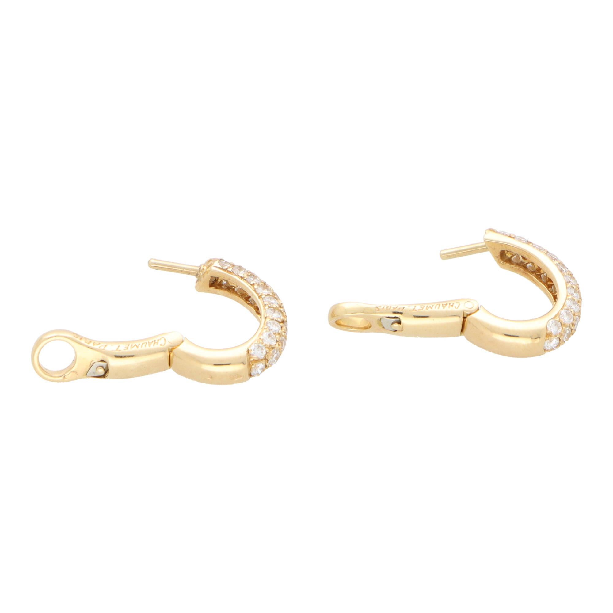 18k saudi gold hoop earrings