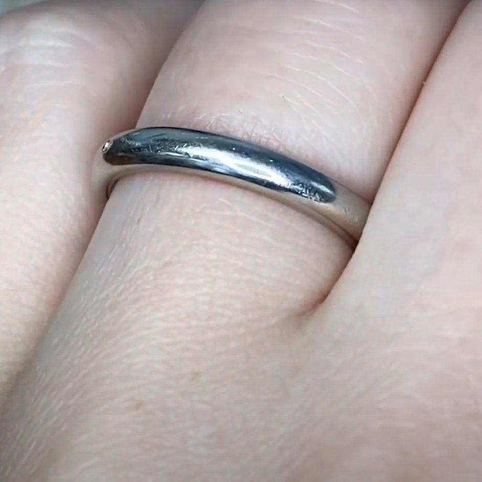 Alliance vintage Chaumet, platine Excellent état - En vente à New York, NY