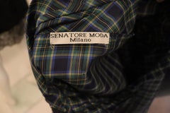 Vintage Check Silk Blouse by Senatore Moda Milan