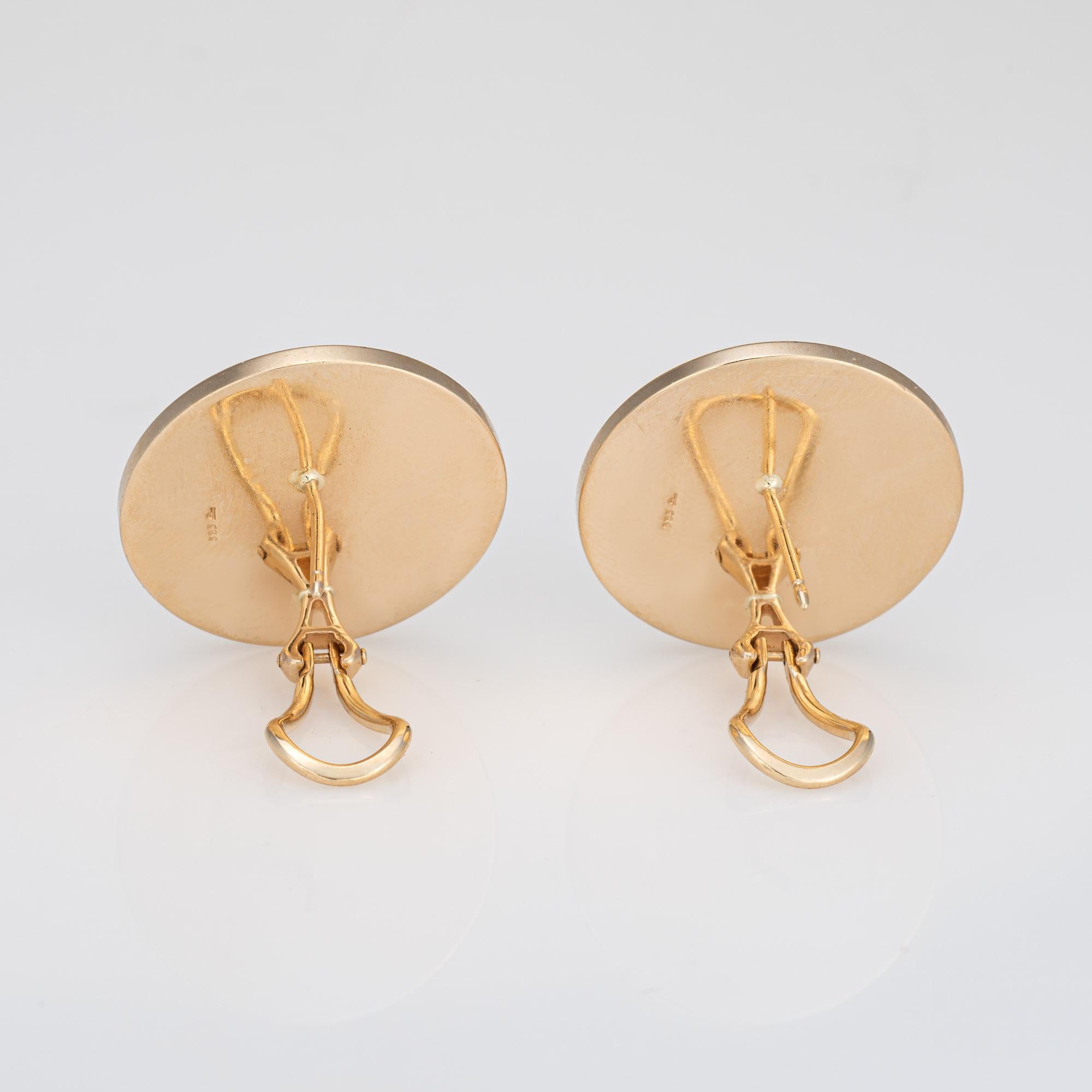 gold knobs earrings