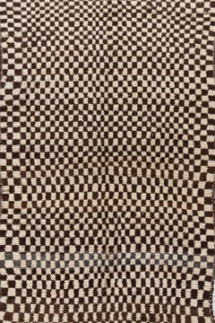 Vintage Checkered Moroccan Rug
