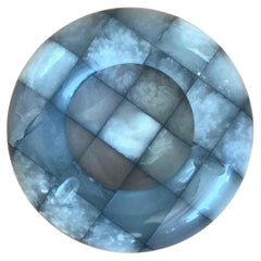 Vintage Checkered Stone Decorative Dish