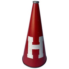 Vintage Cheer-Leader Megaphon mit H-Logo