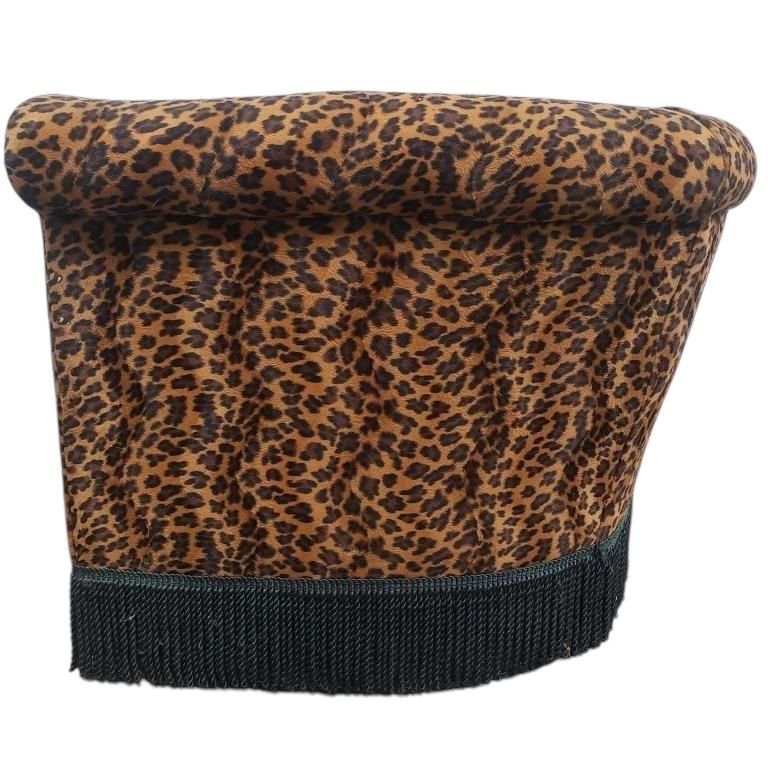 Late 20th Century Vintage Cheetah Print Love Seat
