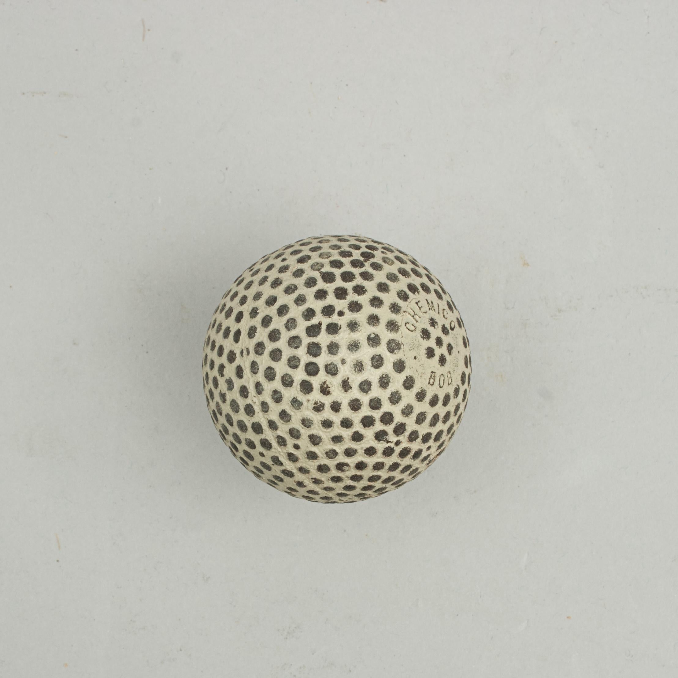 British Vintage Chemico Bob Golf Ball, Bramble Pattern For Sale