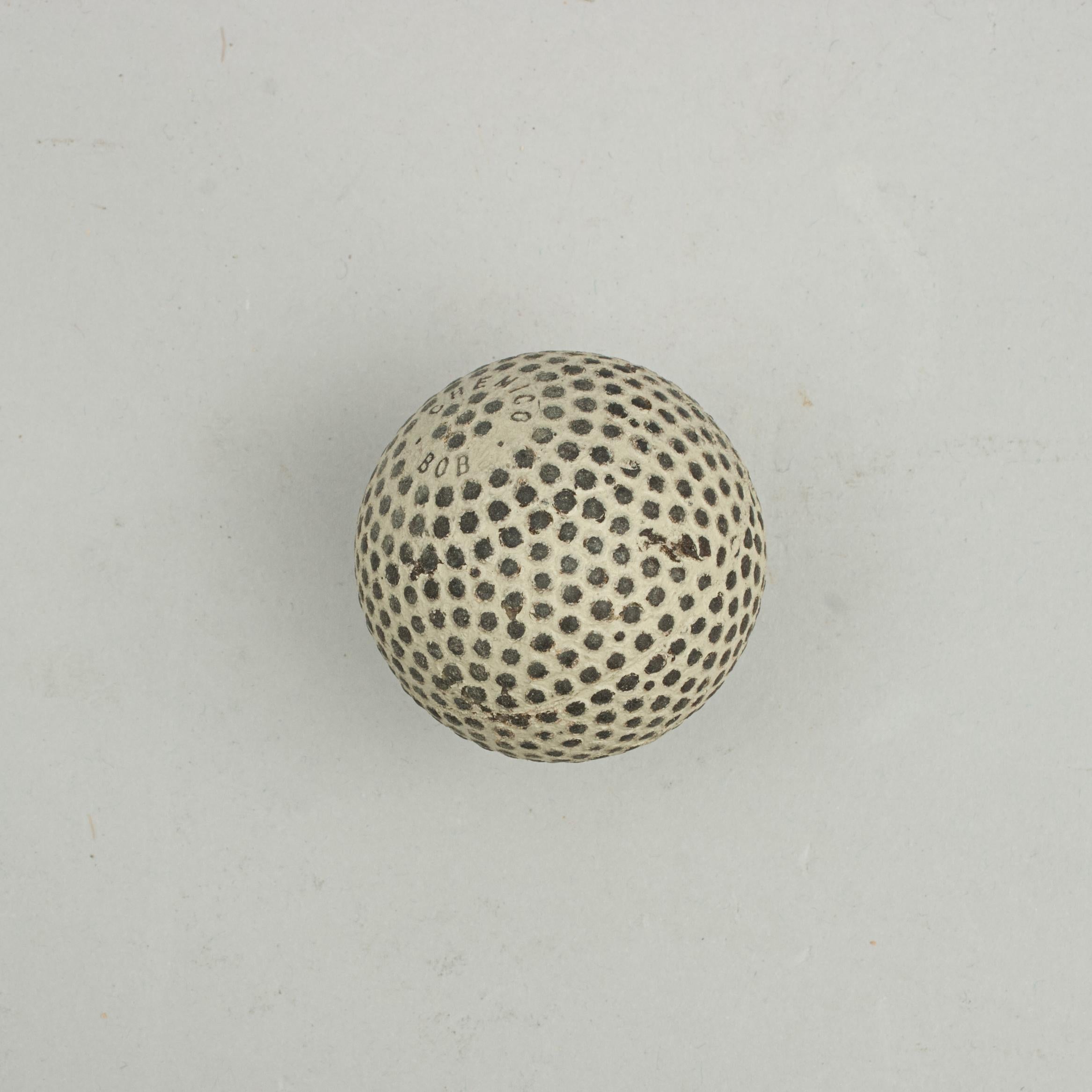 Early 20th Century Vintage Chemico Bob Golf Ball, Bramble Pattern For Sale