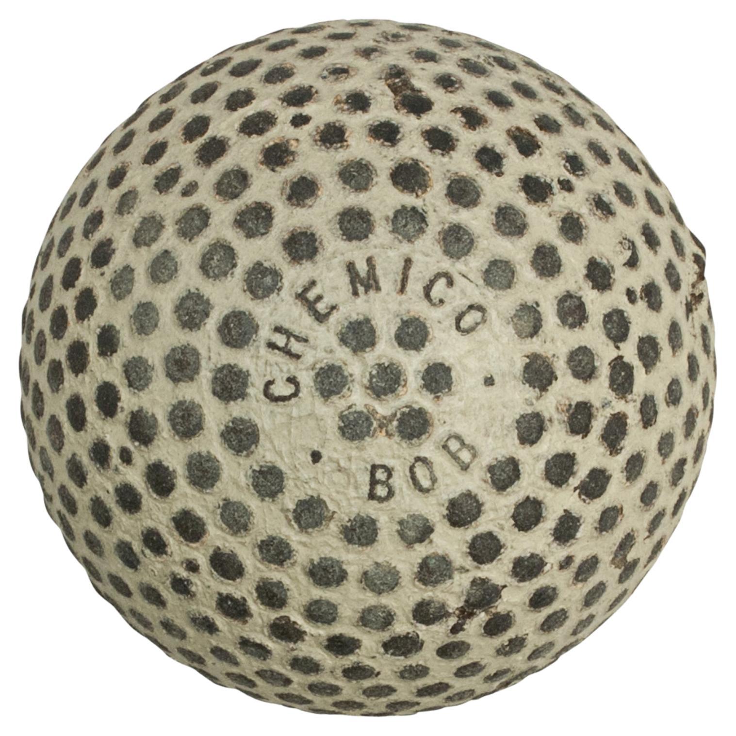 Vintage Chemico Bob Golf Ball, Bramble Pattern