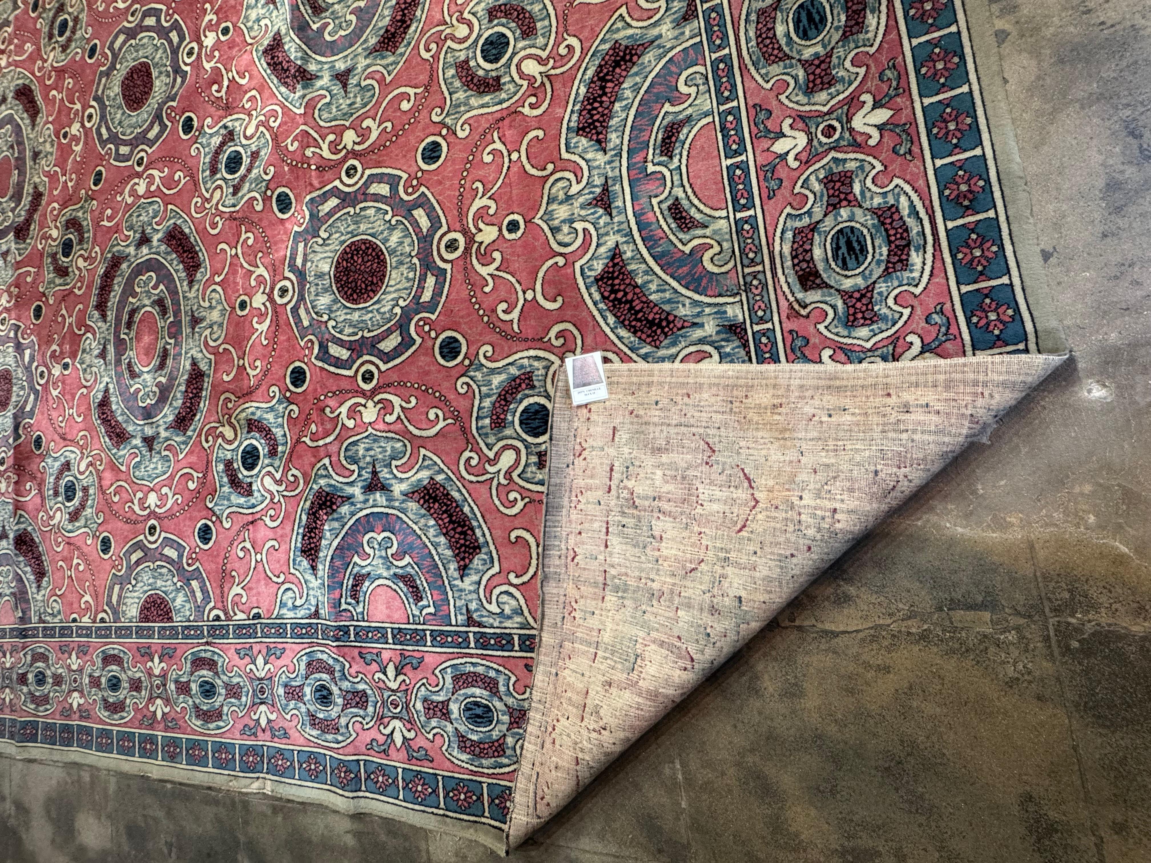 Vintage Chenille Rug - 16.4’ X 15’ For Sale 7