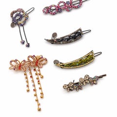 Set di paracolpi in cristallo Cherry Chau vintage anni 2000