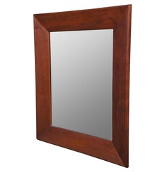 Vintage Cherry Frame Rectangular Wall Hanging Vanity Hall Mirror