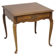 LANE Cherry Queen Anne Square End Table