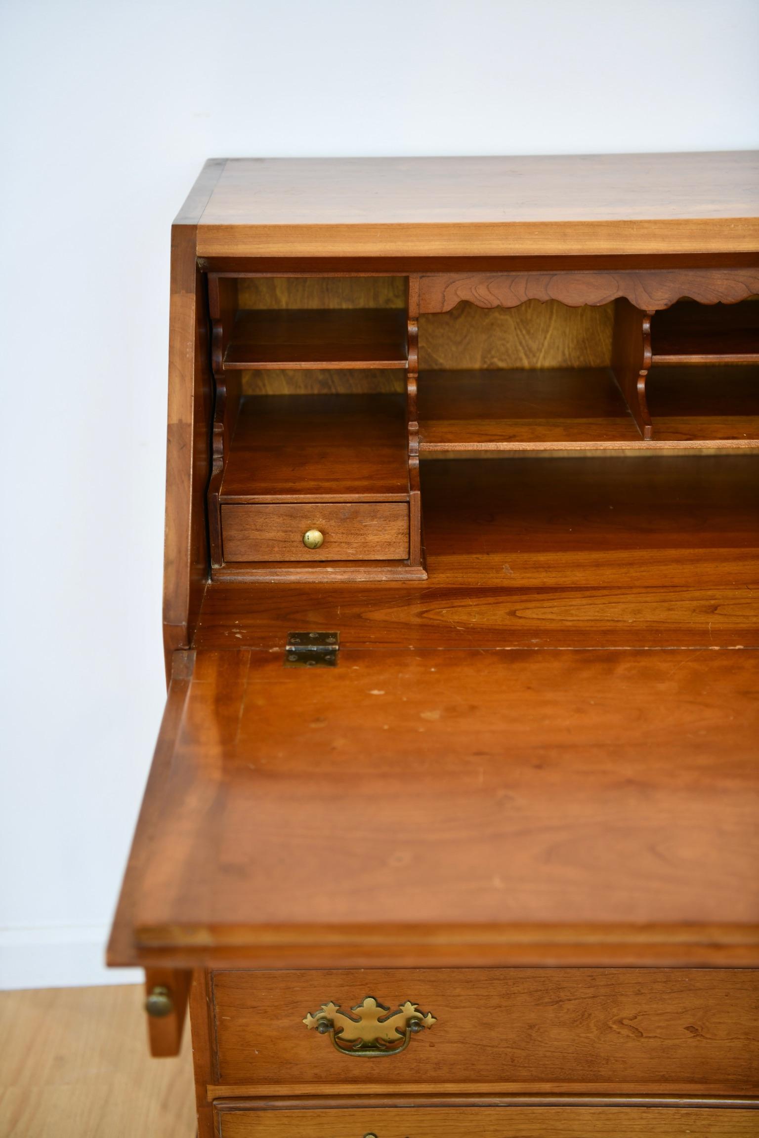 Vintage Cherry Slant Front Desk by Stickley 6