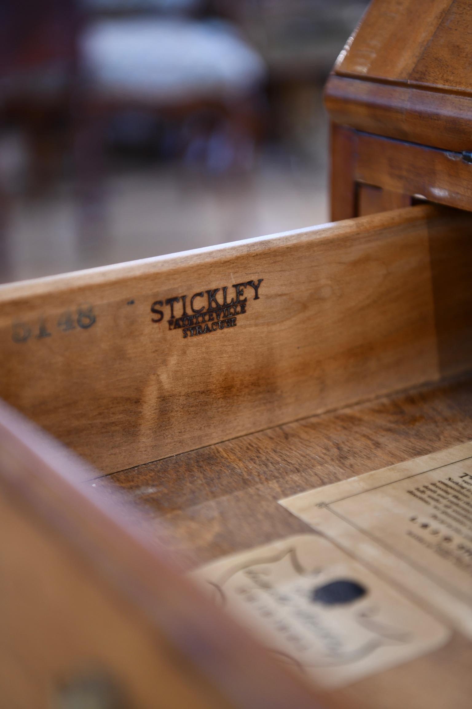 Vintage Cherry Slant Front Desk by Stickley 12
