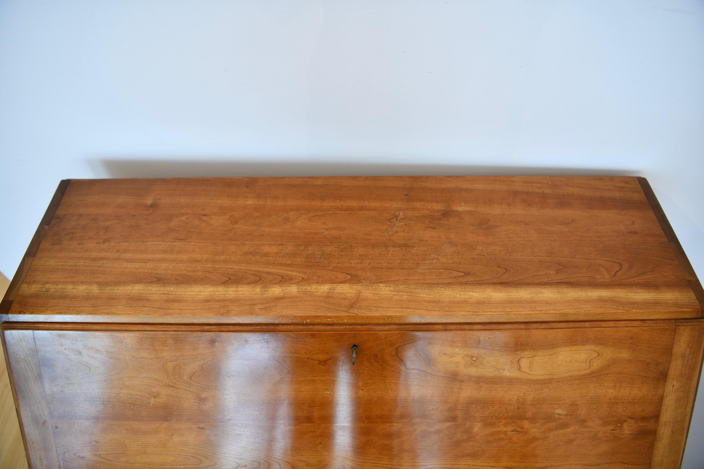 Vintage Cherry Slant Front Desk by Stickley 15