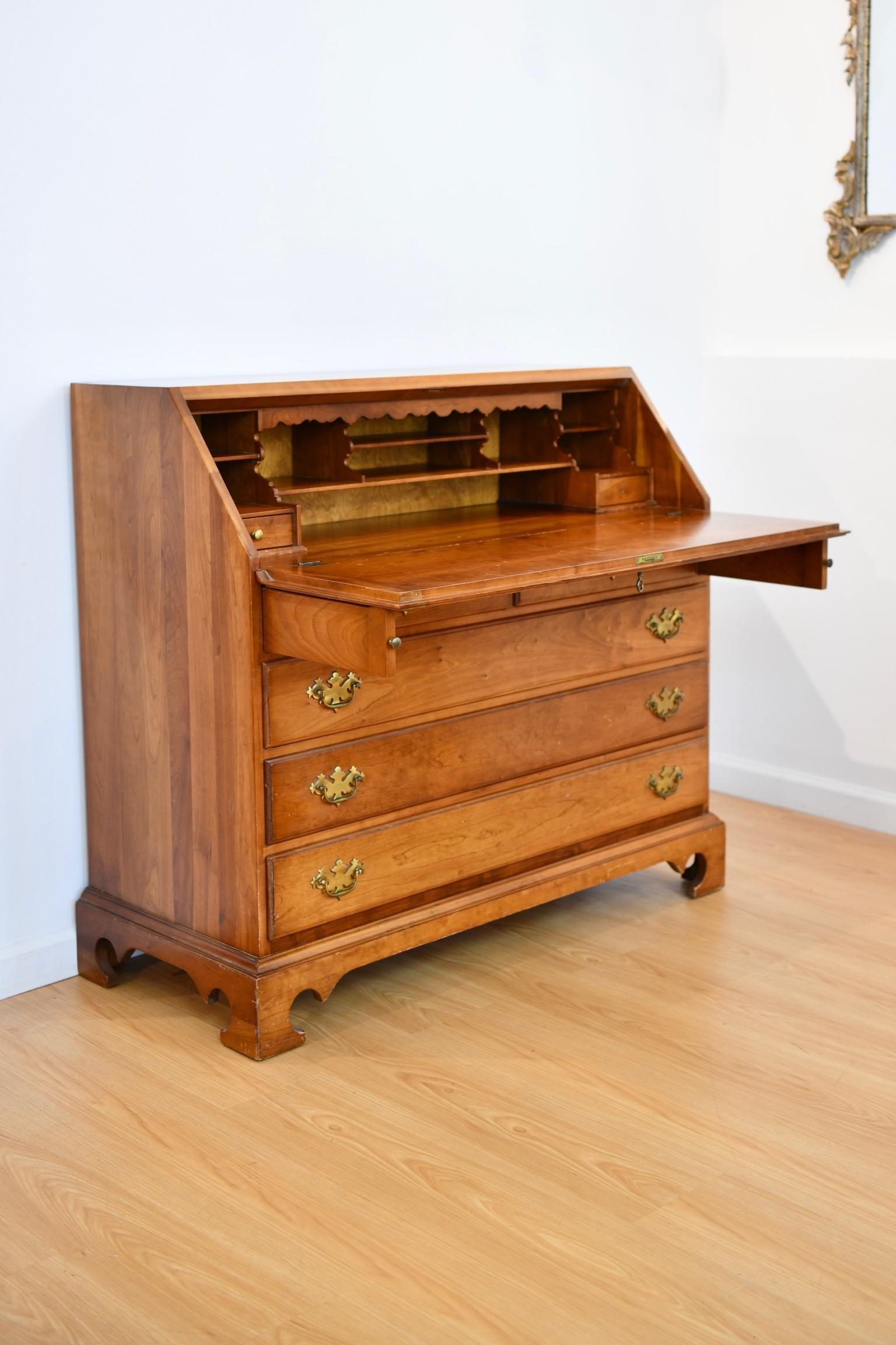 Vintage Cherry Slant Front Desk by Stickley 2