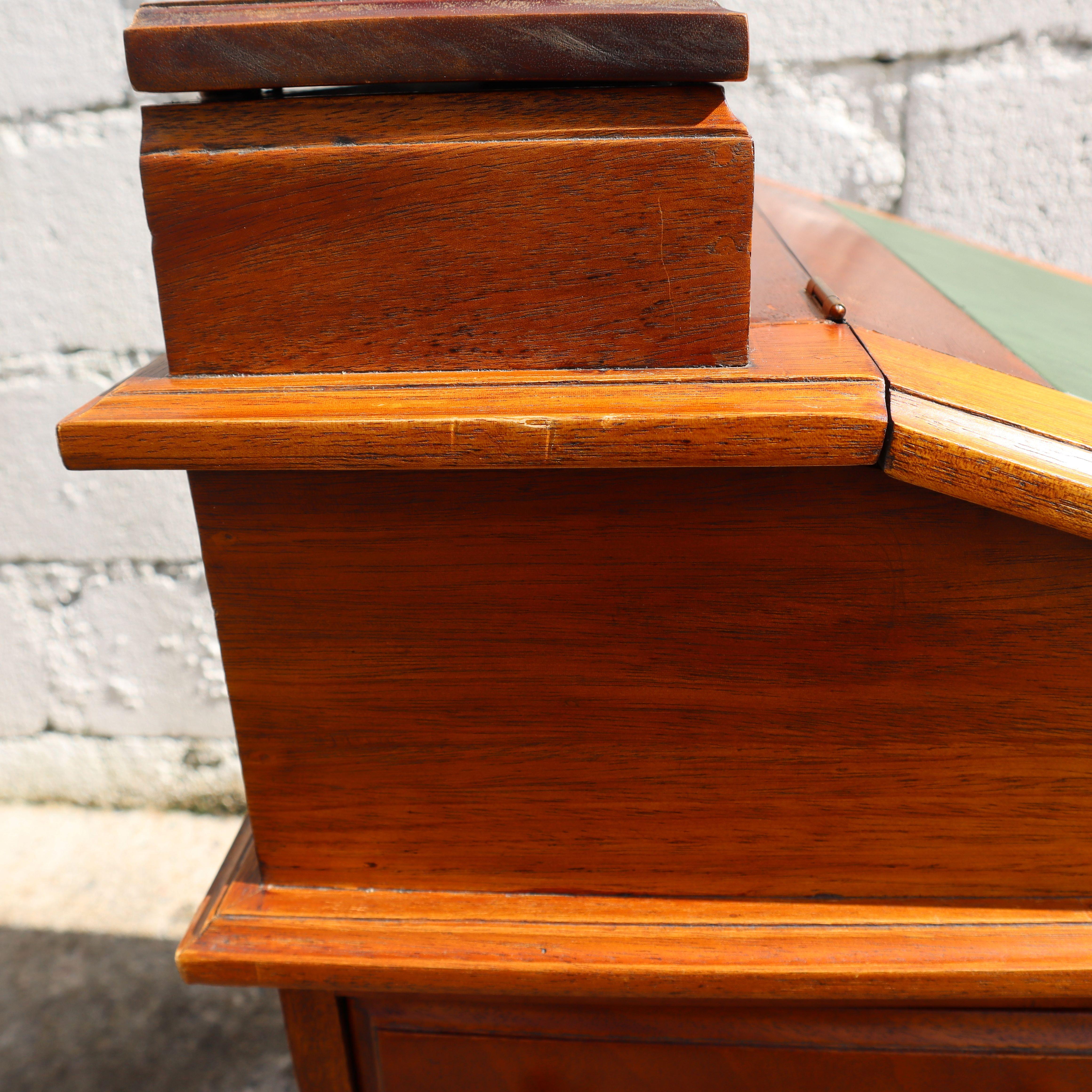 Vintage Cherry Wood Secretary Desks-16 Drawers-Office Cabinet-Empire Style-70s 7