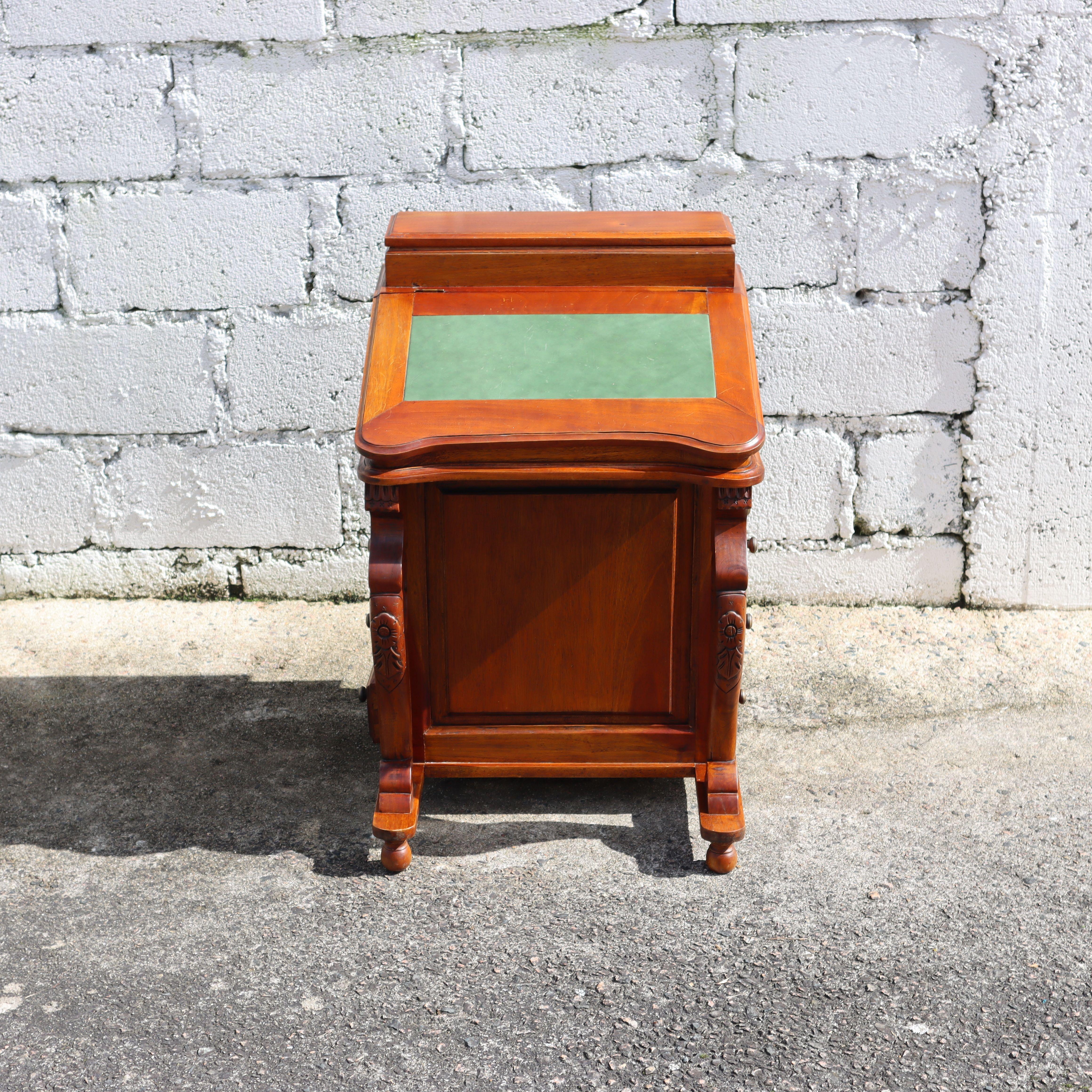 Autumn Sale: Enjoy FREE IN-HOME delivery to France and special Shipping Offers for many other Countries.

Exquisite French secretary desks crafted from solid cherry wood feature extensive carvings on the front legs. 
This furniture piece includes