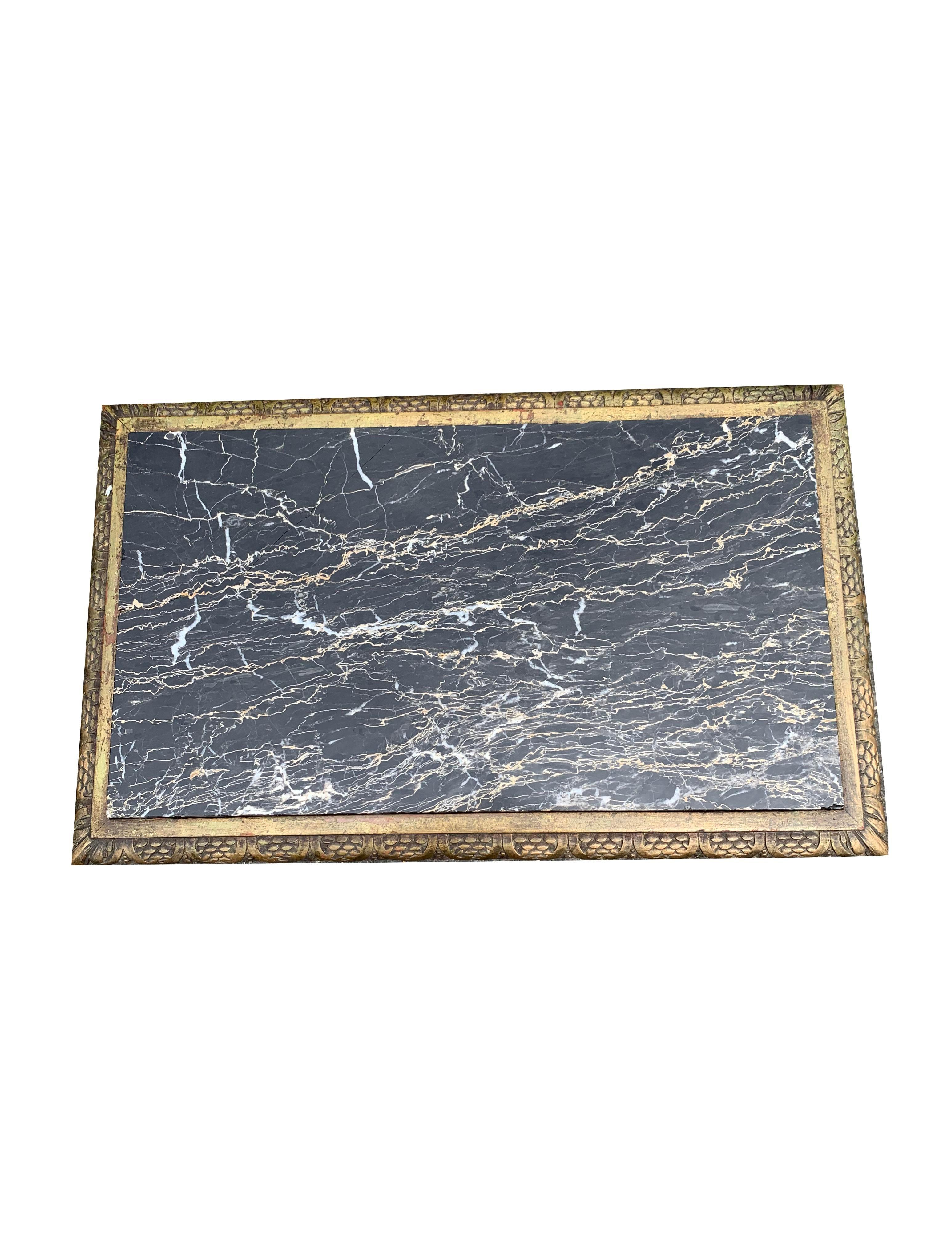 Vintage Cherub Marble Side Accent Table 1