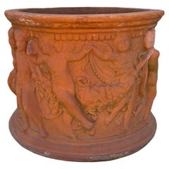 Vintage Cherub or Putti Terracotta Planter or Urn by Bitossi Filippo - Italy