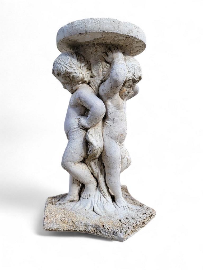Barocco Portapiante/tavolino da giardino Cherub Putti d'epoca in vendita