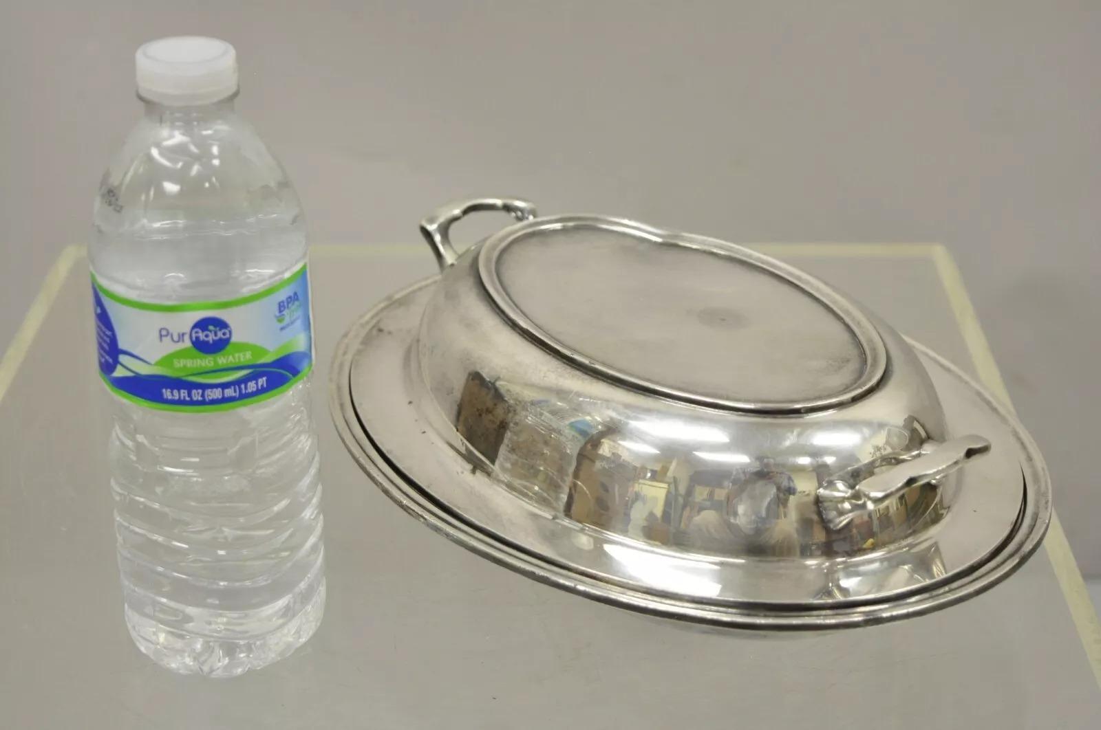 Plat de service à légumes vintage du Cheshire S.P.C. 846 recouvert d'argent en vente 3