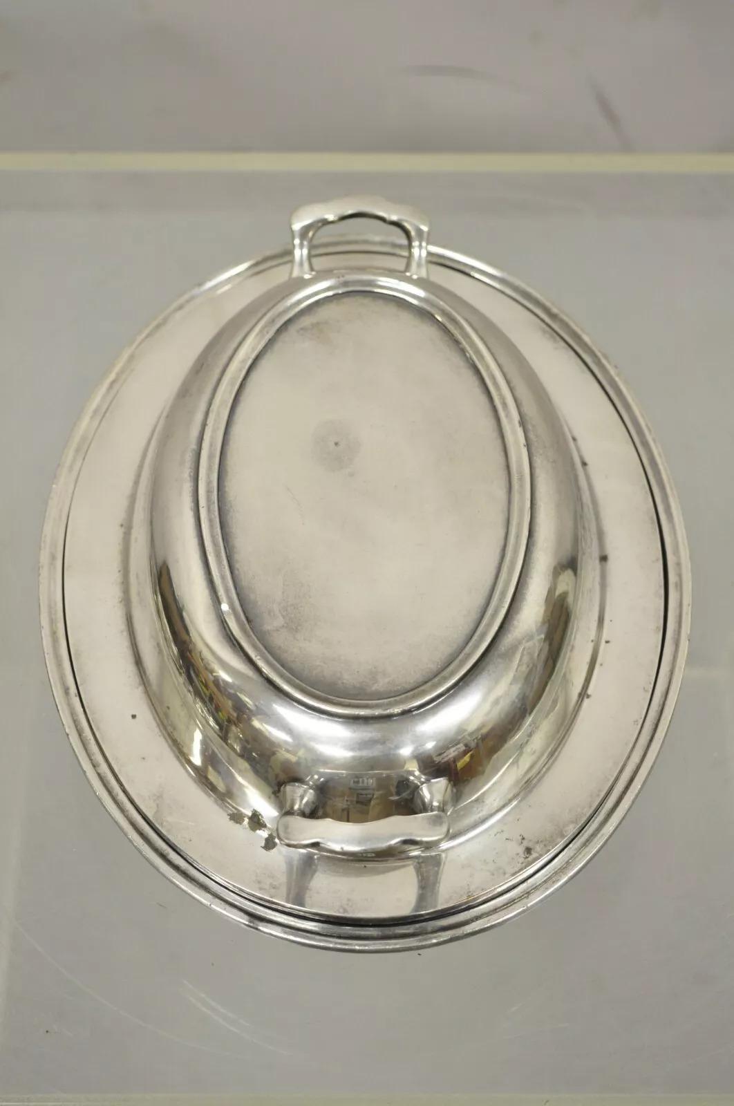 Regency Plat de service à légumes vintage du Cheshire S.P.C. 846 recouvert d'argent en vente