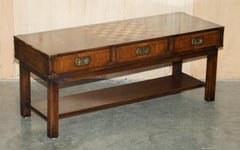 ViNTAGE CHESS BOARD COFFEE TABLE WITH INTERNAL STORAGE DRAWERS FOR CHESS PIECES