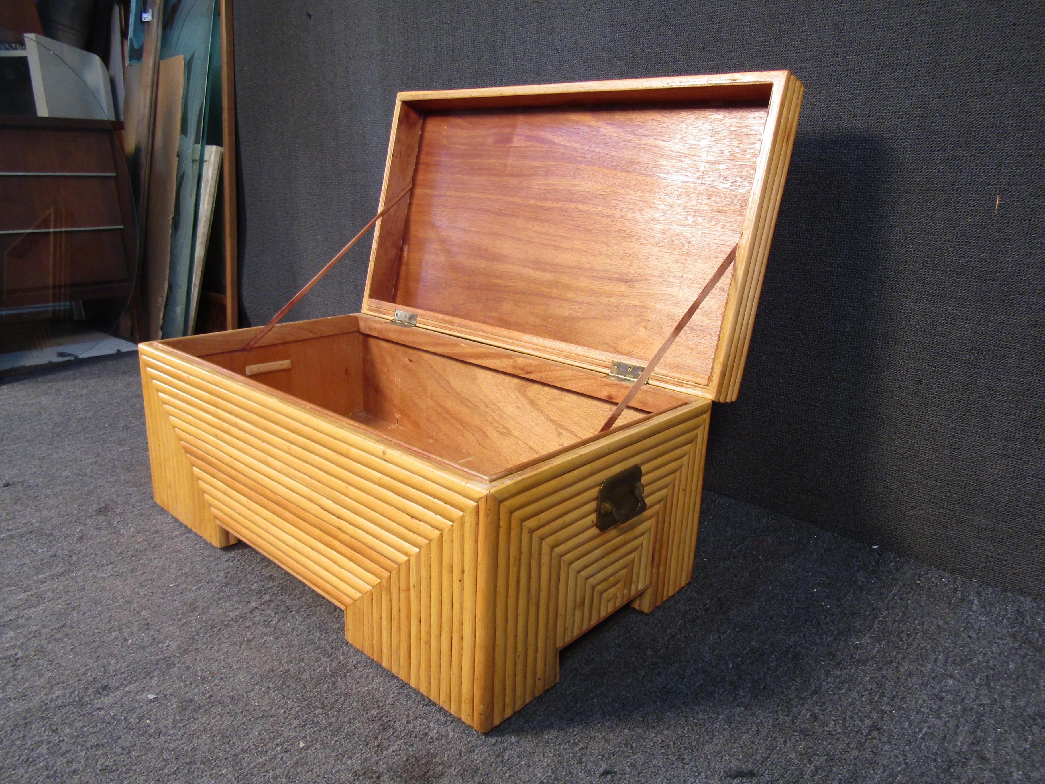 Vintage Chest in Bamboo and Cedar 1