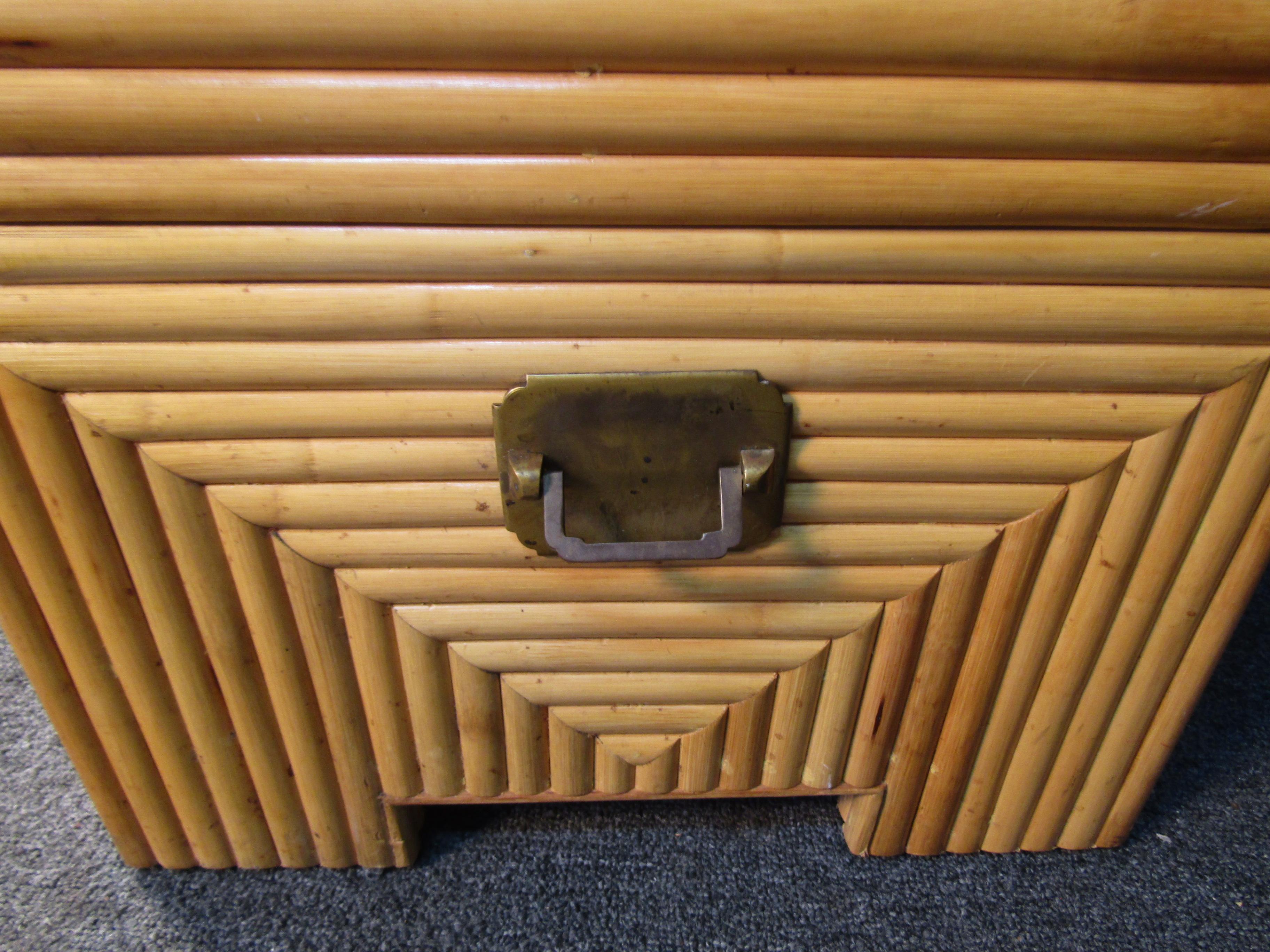 Vintage Chest in Bamboo and Cedar 3