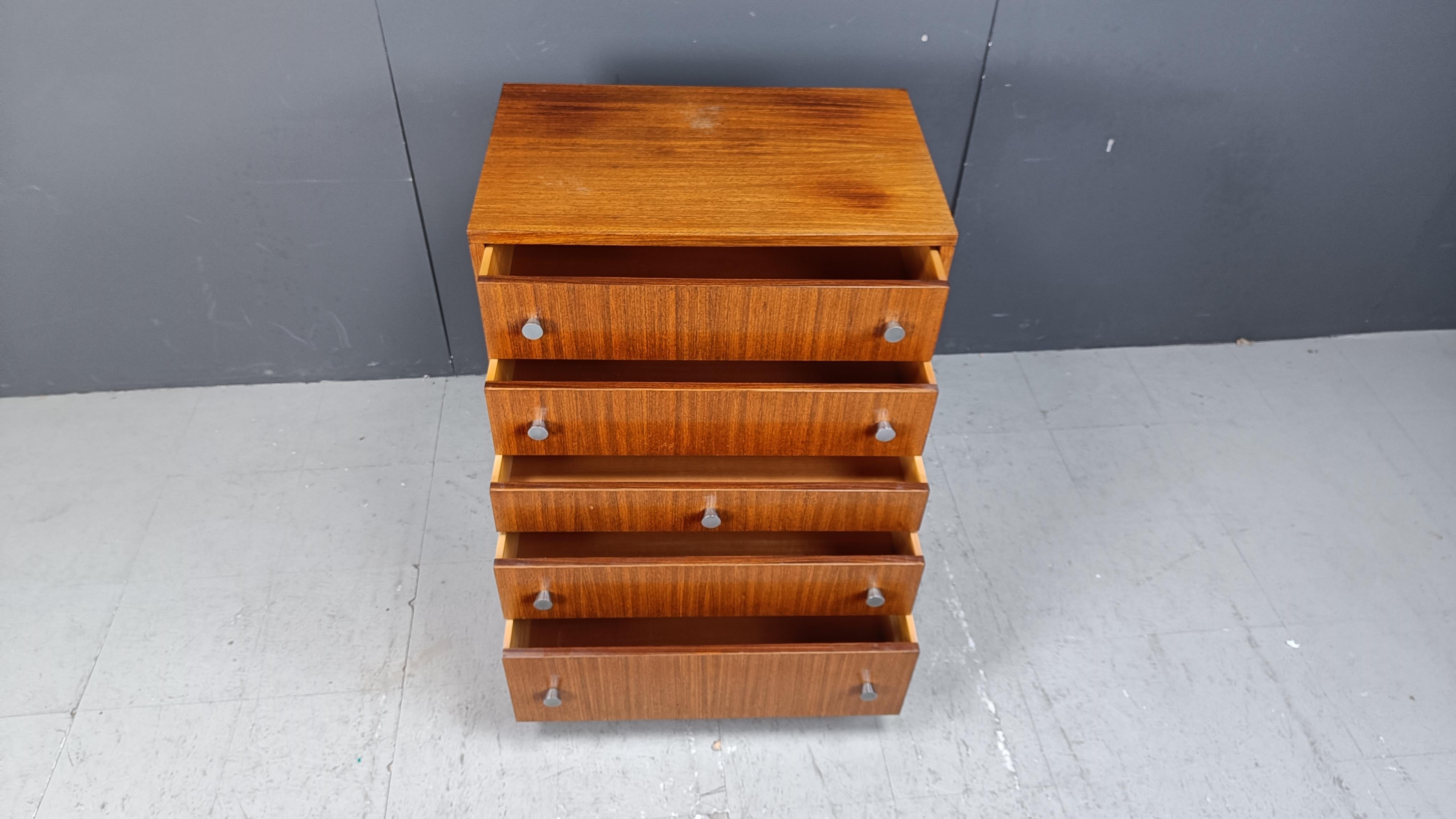Vintage chest of drawers by Alfred hendrickx for Belform, 1960s For Sale 4