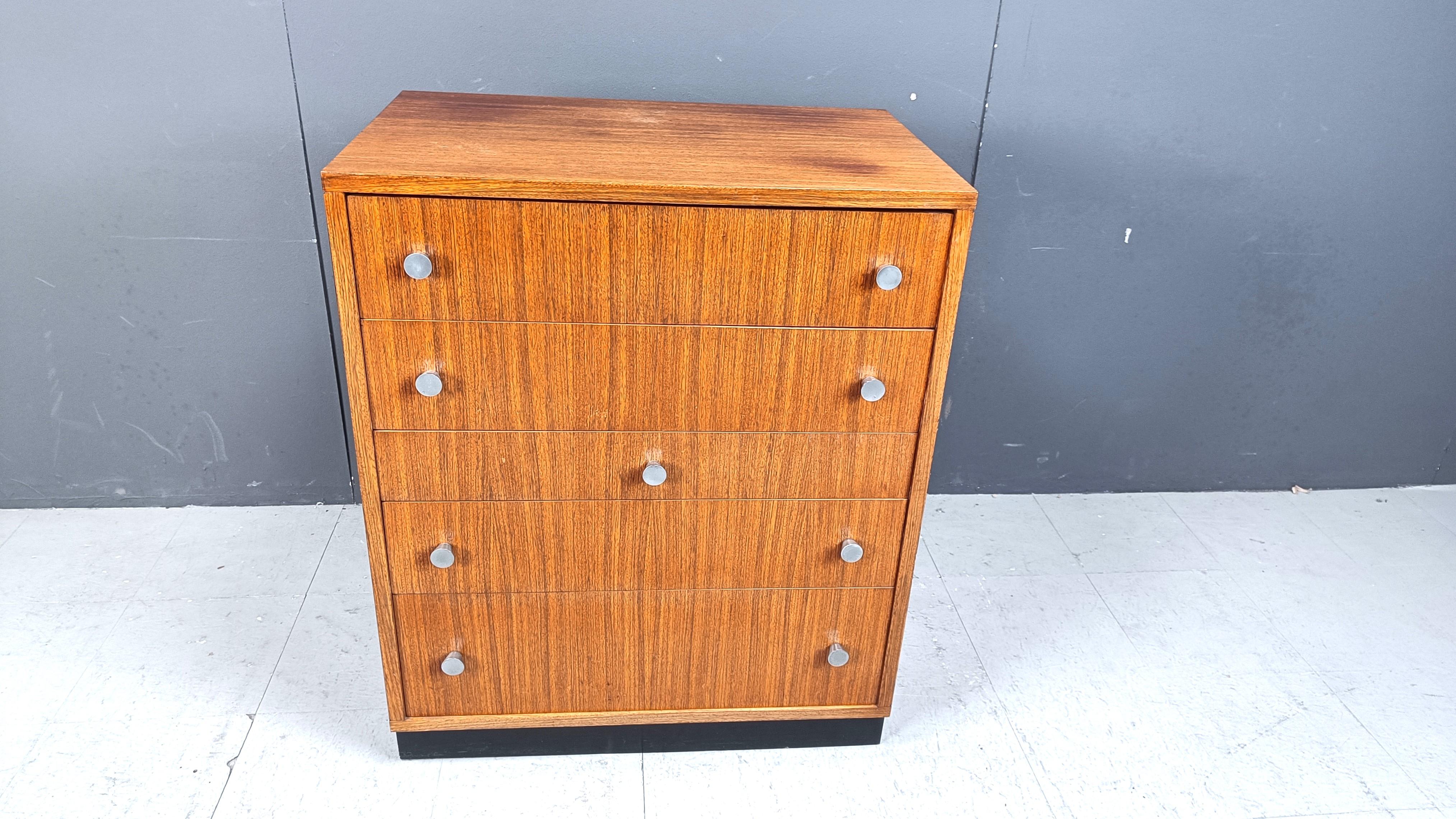 Mid-Century Modern Vintage chest of drawers by Alfred hendrickx for Belform, 1960s For Sale