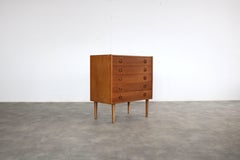 Commode vintage  cabinet  1960s  Danois  chêne