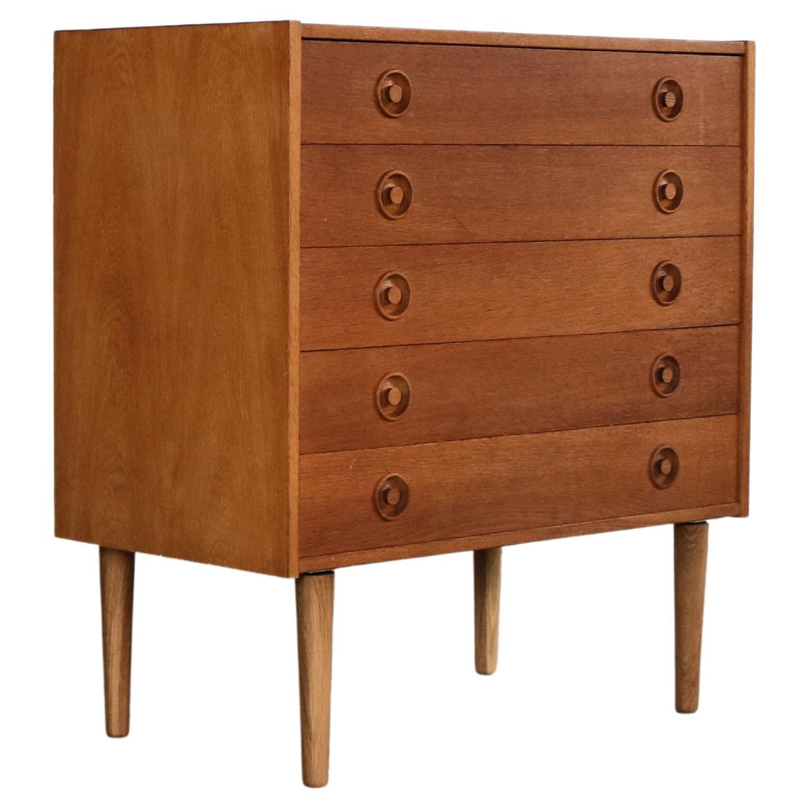 Vintage chest of drawers  cabinet  1960s  Danish  oak
